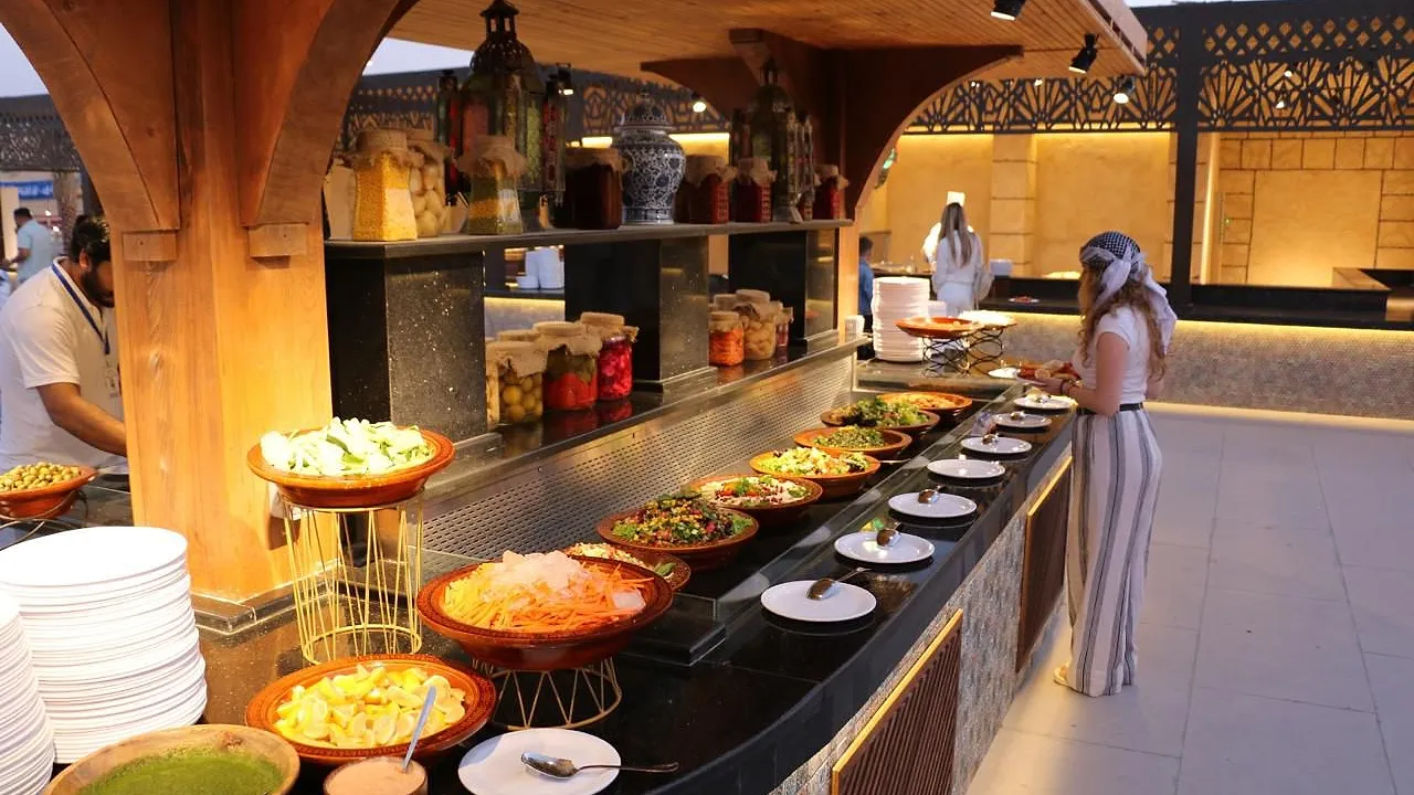 Dinner Buffet at Camp